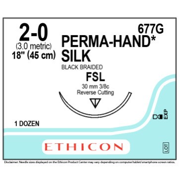 SILK 2/0 FSL  12/BX