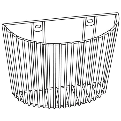 Large Wall Mount Basket - White.