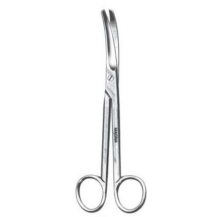 Mayo Scissors Curved 6.75"