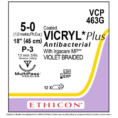 Vicryl Plus Violet  5/0 P-3 12/BX