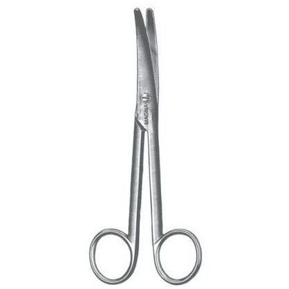 Mayo Scissor Curved TC 6"