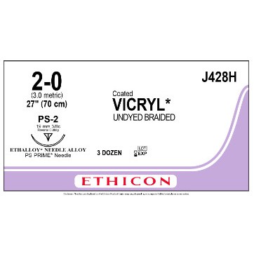 VICRYL 2/0 PS-2 36/BX