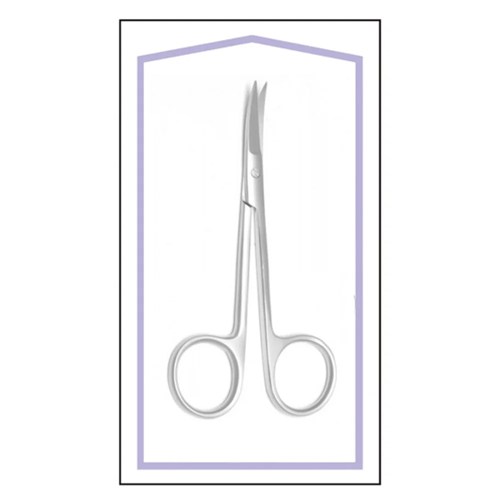 Iris Scissor Curved 4.5" Sterile