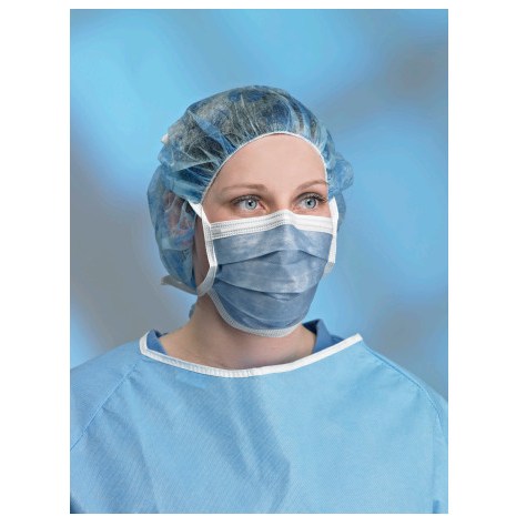 Plume Face Mask Tie-On 50/6bx/cs