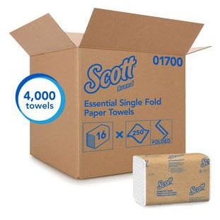 SCOTT® Single-Fold Towels 250/16PK/CS