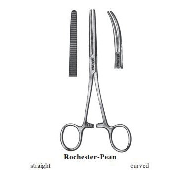 Rochester-Pean Forcep Curved 10.25"