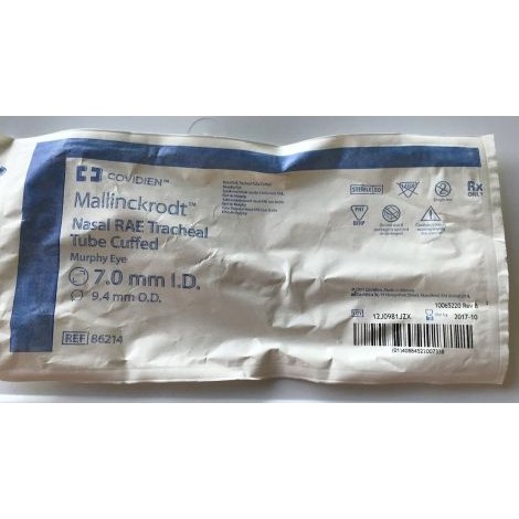 Trach Tube Nasal Rae 7.0mm Cuffed 10/BX