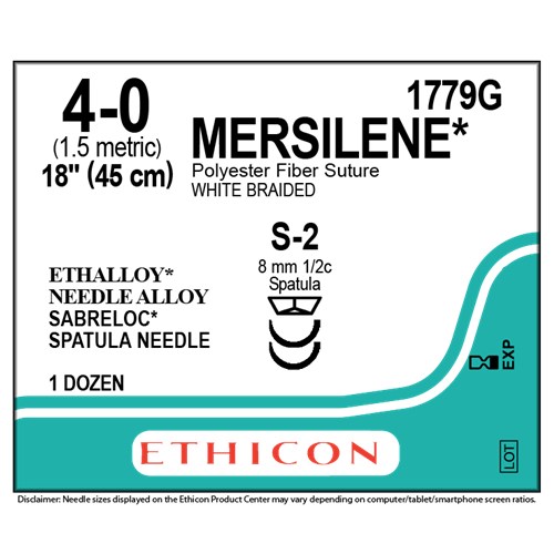 MERSILENE 4/0 S-2,S-2 12/BX