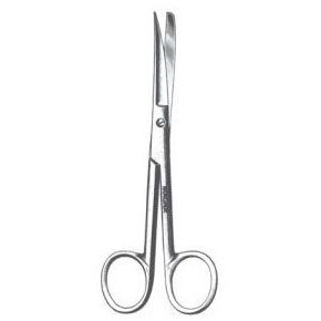 OR Scissors Curved S/B TC 5.5"