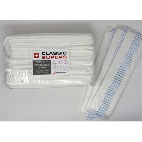 Classic Supra Disposable Liners 4"x11"