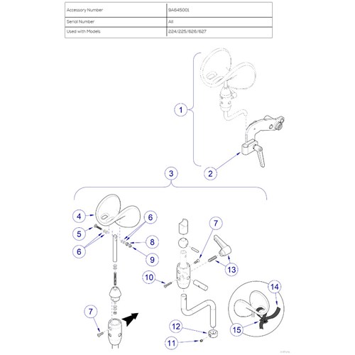 Articulating Knee Crutch Kit