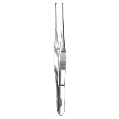 Iris Tissue Forcep Straight 4" 1x2 teeth