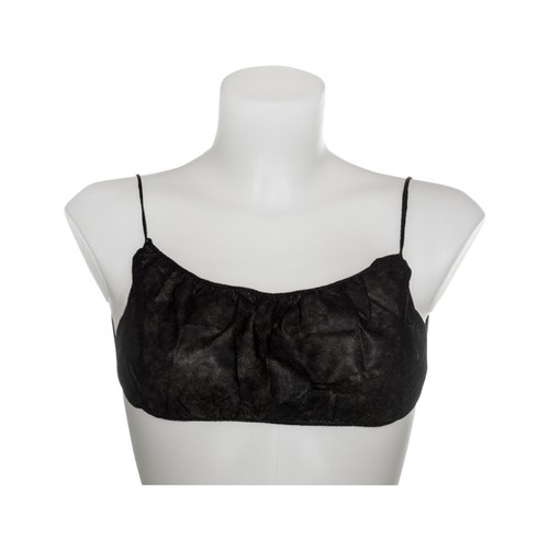 Disposable Bra Black Sm/Md 10/25bg/cs