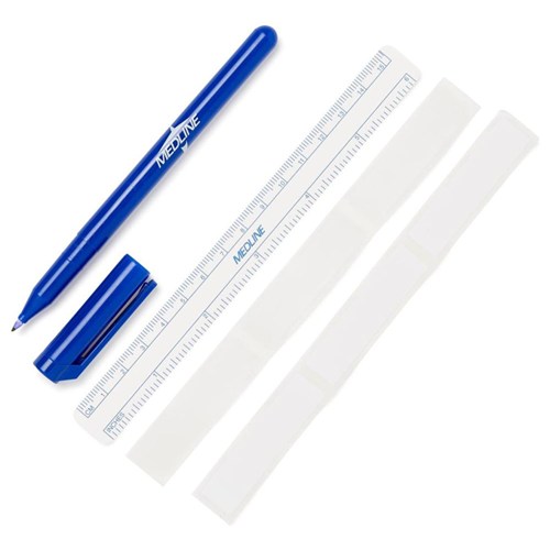 Skin Marker FineTip w/Ruler & Label 50/B