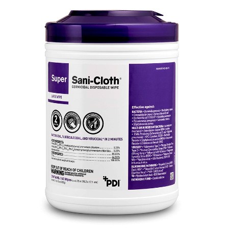 Super Sani-Cloth Wipes 160/12ea/cs