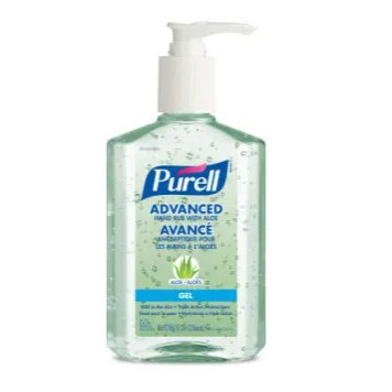 Purell Sanitizer Green w/Aloe 8oz 12/CS