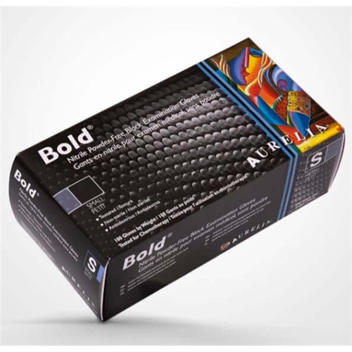 Bold Black Nitrile X-Small 100/10bx/cs