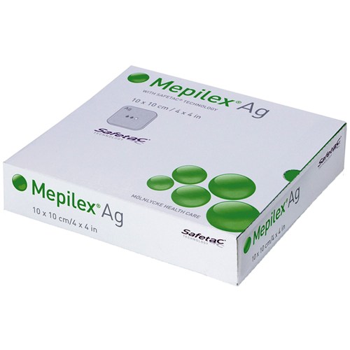 Mepilex AG 10cmx10cm  5/14bx/cs