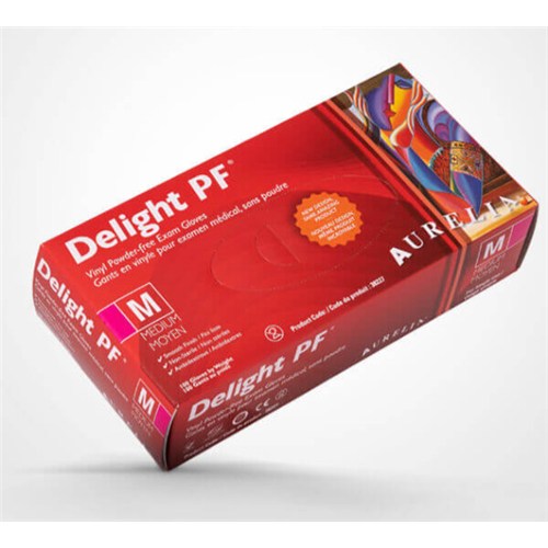 Delight PF Vinyl Medium 100/10bx/cs