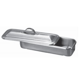 CATHETER TRAY W/COVER S/S 9X5 1/8X2