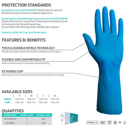 PrimaTouch Sterile Nitrile LG 50pr/4bx/c PrimaTouch Sterile Nitrile LG 50pr/4bx/c