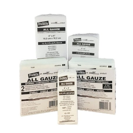 GAUZE Sterile 2X2 8ply 2/50E/30TY/CS