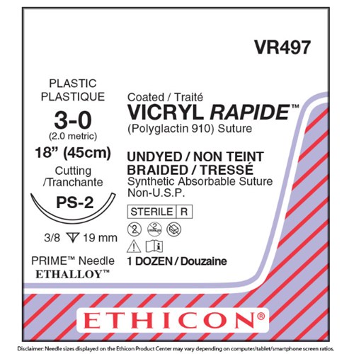 VICRYL RAPIDE 3/0 PS-2 12/BX