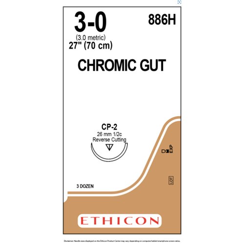CHROMIC GUT 3/0 CP-2 36/BX