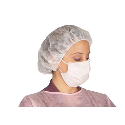 Bouffant Cap 24" White 100/5BX/CS