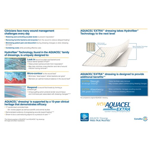 Aquacel Extra Dressing 5cmx5cm 10/bx