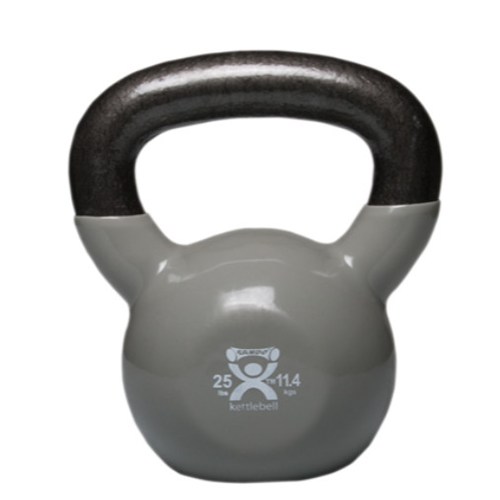 CanDo Kettlebell Silver - 25 lb