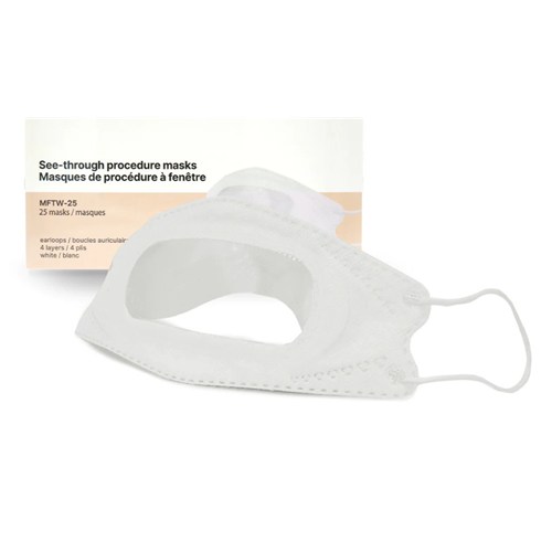 Clear Face Mask (Non Medical) 25/bx Clear Face Mask (Non Medical) 25/bx