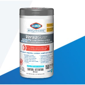 Clorox VersaSure Wipes 150/6cn/cs
