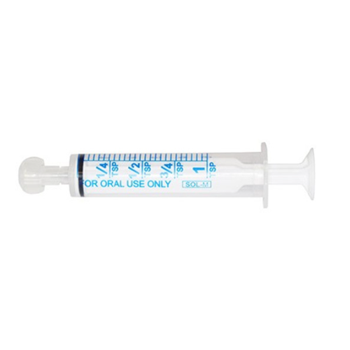 1ml Oral Dispensing Syringe Clear 100/4B