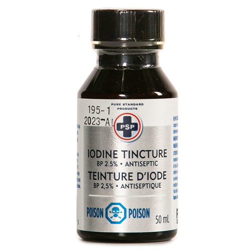 Iodine Tincture 2.5% 50mL 12bt/bx