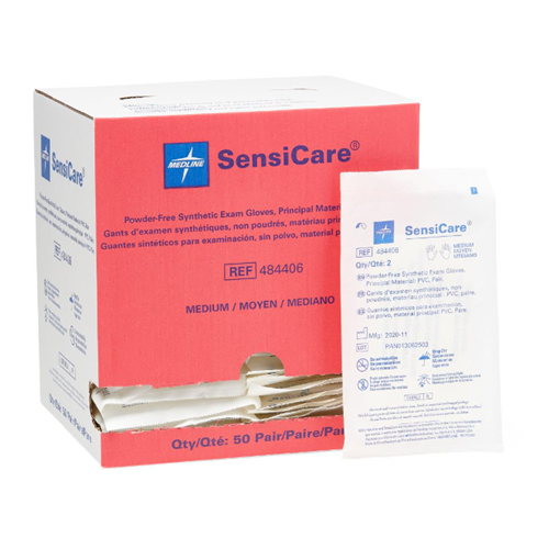SensiCare Sterile Vinyl MD 50PR/4BX/CS