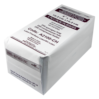 Ritmed Gauze 4x4 4ply 200/10bg/cs