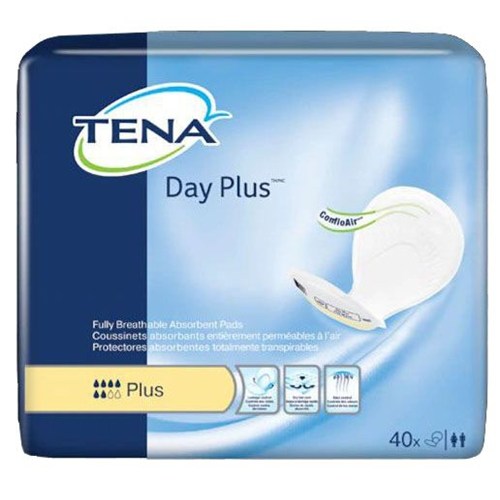 Tena Day Plus Pads 40/2pk/cs