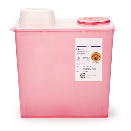 MONOJECT 8QT CHIMNEY MED RED LID 20/CS