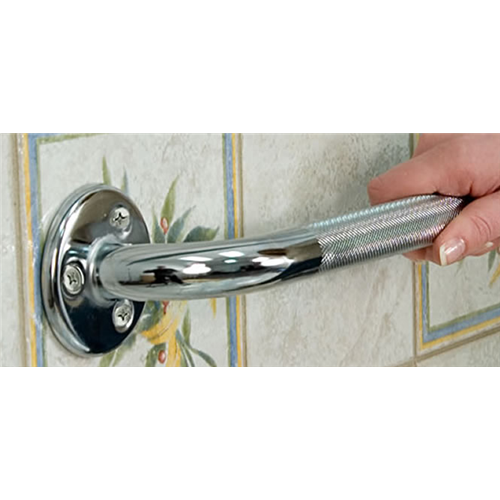 KNURLED CHROME GRAB BAR 18