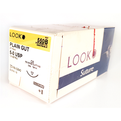 5/0 Plain Gut C6 12/bx