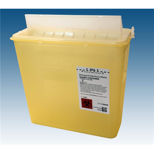Sharps Container Yellow 5qt 20/case