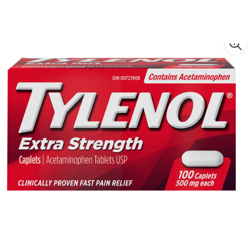 TYLENOL EXTRA STRENGTH TABLETS 500MG
