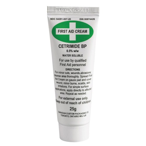 Cetrimide First Aid Cream 25g 144 tubes/