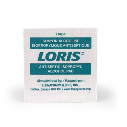 Loris Alcohol Prep Pad Large 100/10bx/cs