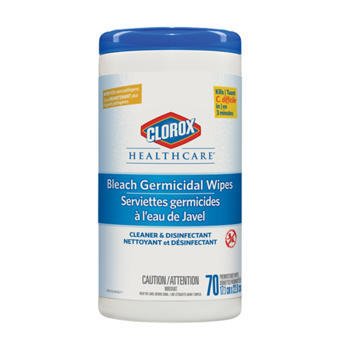 Clorox Bleach Wipes 6.75"x 9" 70/6/CS