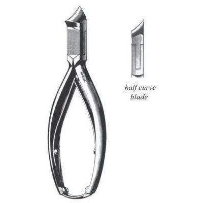 Nail Nipper Front Cutting  Half Cvd 5.5"