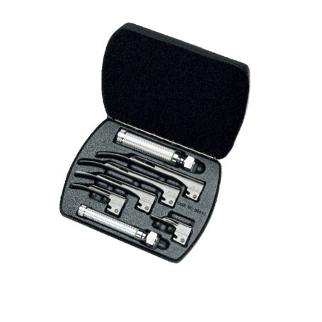 Fiber Optic Miller Laryngoscope Set