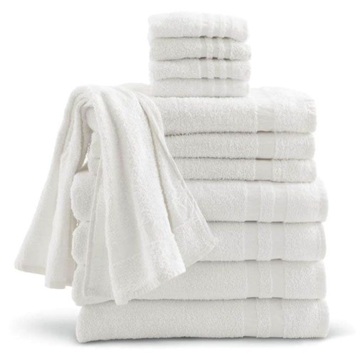 Cloth Hand Towels White 16x27" 12/bg