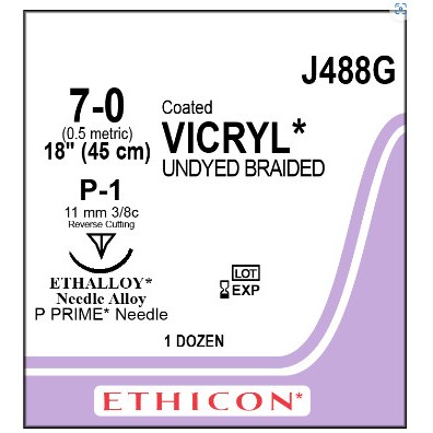 VICRYL 7/0 P-1 12/BX